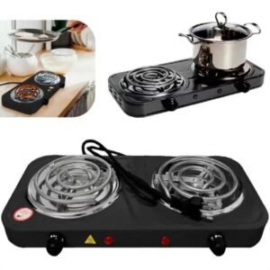 Fogão Elétrico Portátil Fogareiro 2 Bocas 110v Ou 220v