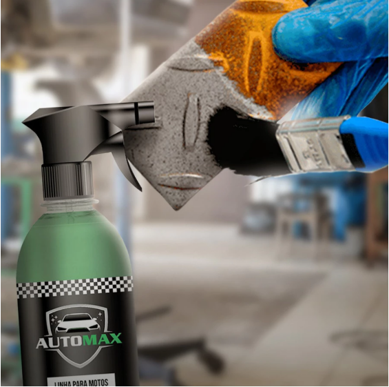 Tira Ferrugem Automotivo Automax Remove Ferrugens de Corrente e Peças 120ml - Imagem 3