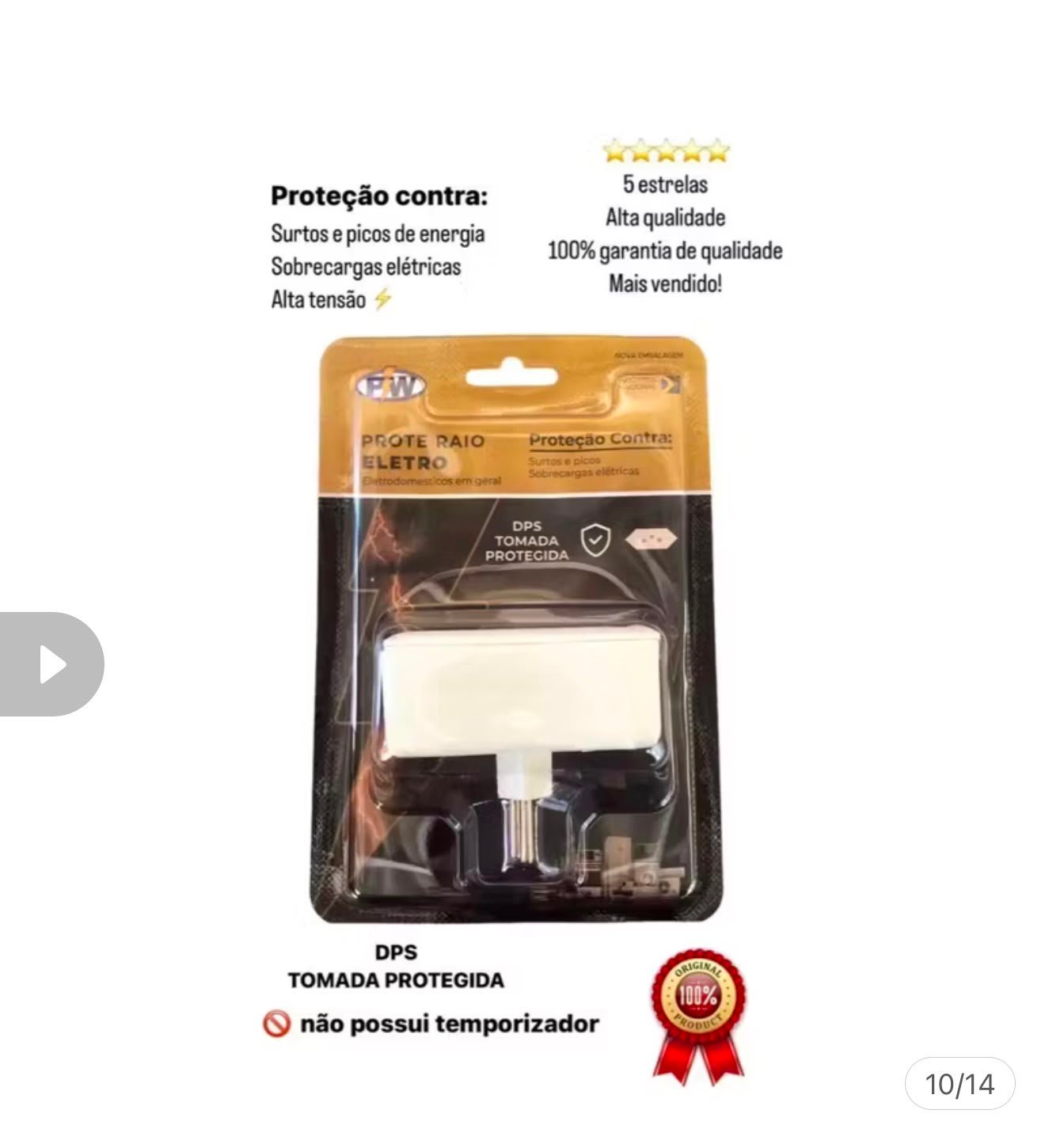 Protetor Contra Raios surtos picos - alta tensão - Eletro - Imagem 4